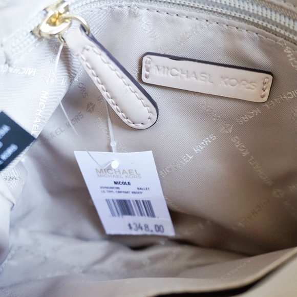 Michael Kors Nicole Crossbody Bg MK Vanilla Ballet - Picture 8 of 9